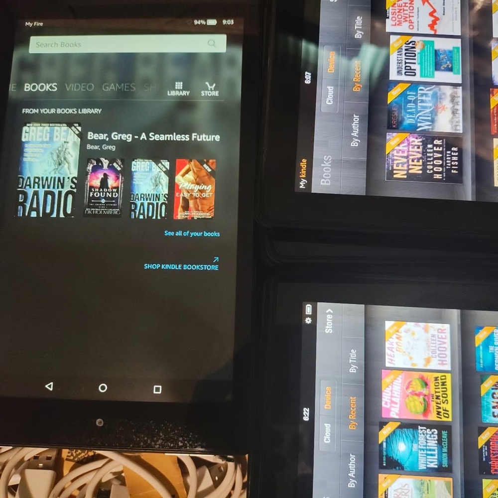 Kindle fire loaded with 10,000+ Books plus free Nook ebook reader!!